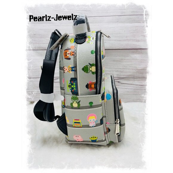 Loungefly Disney Pixar Toy Story Character Shelf Rex Slink Buzz Backpack NWT main image 5